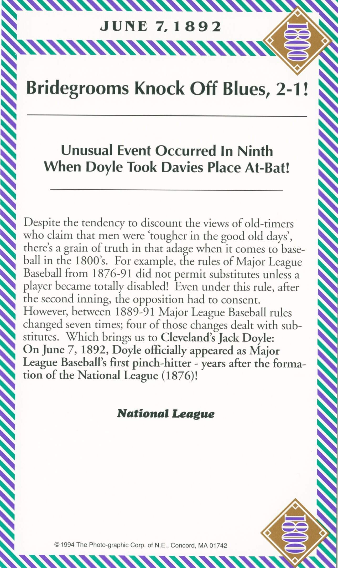 A newspaper clipping about an unusual event in the ninth week of the 2024 Dallas Pope All-Bat.