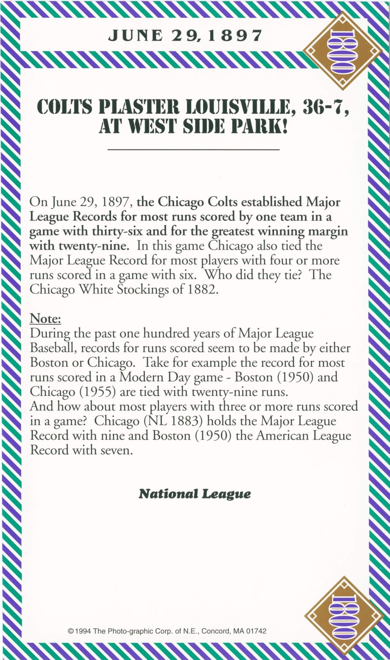 Chicago Cubs clinched the 1977 NL East title with a 95-68 record.